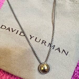 David Yurman necklace with gold dome